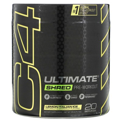 C4 / Cellucor C4 Ultimate Shred, Pre-Workout, Lemon Italian Ice, 11.1 oz (316 g)