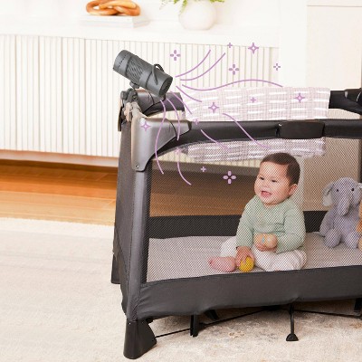 PureBaby Portable Gray HEPA Air Purifier with Adjustable Clamp