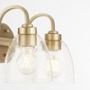 Quorum Lighting Reyes 2 - Light Vanity in  Aged Brass - 2 of 3