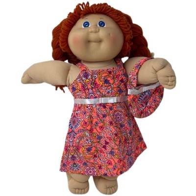 Doll Clothes Superstore Handmade Neon Floral Sundress for 15 - 16 Inch Baby Dolls & Cabbage Patch Kids