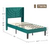 VECELO High-quality Bed Frame, Adjustable Headboard, Suitable For All Types Of Mattresses, Easy To Install - 2 of 4