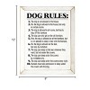 Slickblue Rustic Dog Lover Wall Decor – 10 Funny Dog Rules Sign – Pet Humor Wooden Accent – 9x12 inches, Color Options - 3 of 3