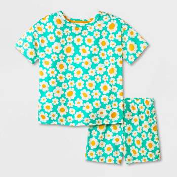 Peanuts Girls' I Woke Up This Cute Snoopy Tie-Dye Sleep Pajama Set Shorts  (7/8) Multicoloured