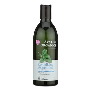 Avalon Organics Revitalizing Peppermint Bath and Shower Gel - 12 fz - 1 of 4