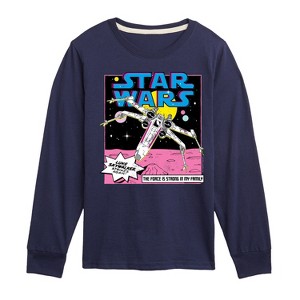Boys' - Star Wars - Luke Skywalker Ship Long Sleeve Graphic T-Shirt - 1 of 3