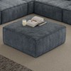 PAGED Upholstered Footrest Ottoman, Modern Sectional Sofa Footstool Module with High-density Foam, Coffee Table for Living Room, Bedroom, Antique Gray - 4 of 4