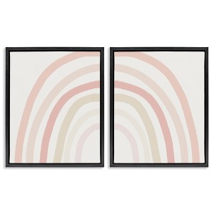 Stupell Industries Children's Soft Pastel Rainbow Shape, 17" x 21" - 1 of 4