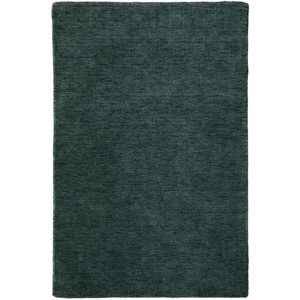 Green Wool Hand Woven Area Rug - 1 of 4