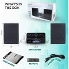 PHILCO Stereo Shelf System Tray-Loading CD Player with Bluetooth, 50W RMS Output, FM Radio, Remote, USB, MP3/AUX Input, LCD Display - 4 of 4