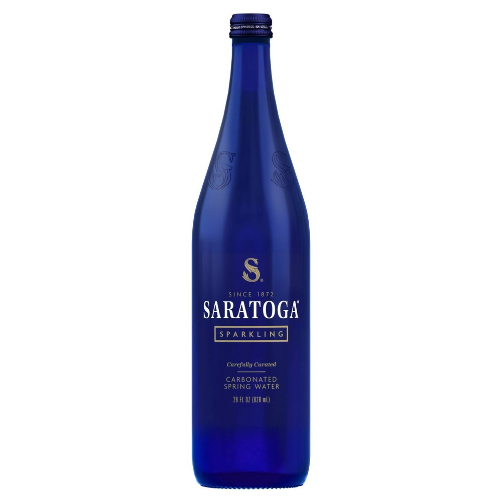 UPC 070960000112 product image for Saratoga Spring Water, Sparkling - 28Oz Single, Glass Bottle | upcitemdb.com