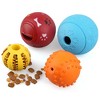 Prime Pets Dog Treat Ball, 4 Pack Interactive Food Dispensing Puppy Puzzle Toy - 3 of 4