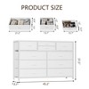 45" Wide TV Stand Dressers with 10 Drawers Fabric Dressers for Bedroom, Modern Chest of Drawers, Lightweight Large Storage Organizer - 2 of 4