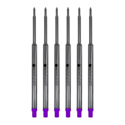 Monteverde Ballpoint Pen Refill Medium Point Purple Ink 6 Pack (W133PL)