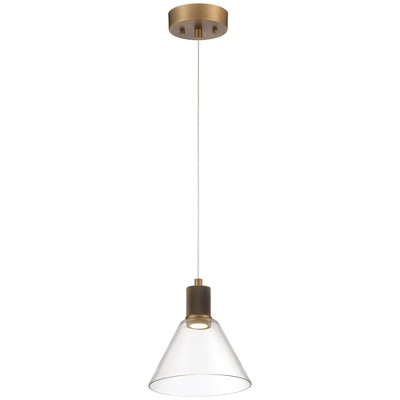Access Lighting Port Nine 1 - Light Pendant in  Antique Brushed Brass