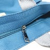 Wrapables Canvas Tote Bag for Women, Casual Cross Body Shoulder Handbag, Blue - 4 of 4