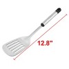 Unique Bargains Kitchen Cooking Non-stick Slotted Pancake Spatulas Turners Black Silver Tone 1 Pc - 2 of 3