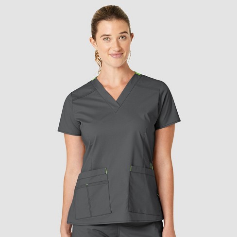 Grey's Anatomy 4 Pocket Crossover V-Neck Scrub Top