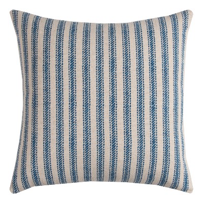 20x20 Oversize Geometric Striped Square Throw Pillow Blue - Sure Fit