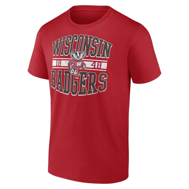 NCAA Wisconsin Badgers Men&#39;s Cotton T-Shirt, 2 of 4