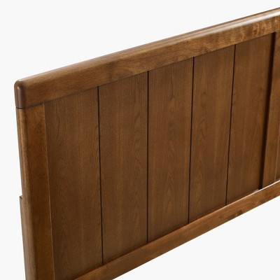 Robbie Queen Walnut Wood Panel Headboard