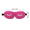 Unique Bargains Eyelash Pattern 3D Eye Mask 1 Pc - 2 of 4