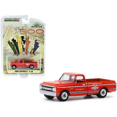 1969 Chevrolet C-10 Fire Pickup Truck Red "53rd Annual Indianapolis 500 Mile Race" Official Fire Truck 1/64 Diecast Model Car by Greenlight