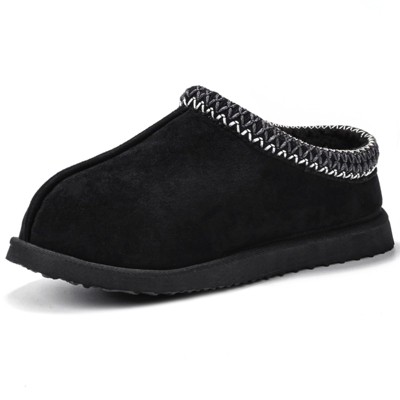 Women's Slippers Fuzzy Cozy Short Ankle Shoes Indoor and Outdoor Mules Furry Warm House Slippers Chestnut/Black