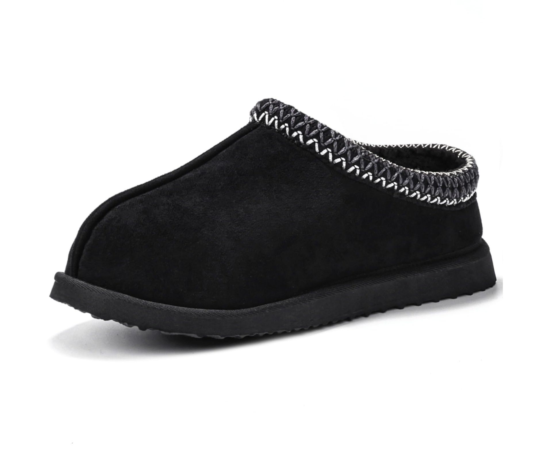 Women's Slippers Fuzzy Cozy Short Ankle Shoes Indoor and Outdoor Mules Furry Warm House Slippers Chestnut/Black