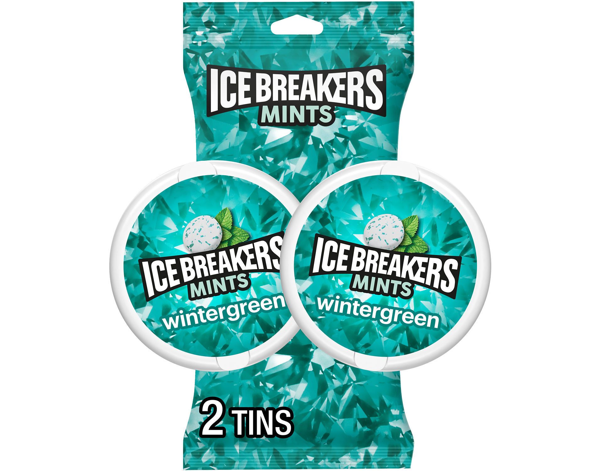 Ice Breakers Wintergreen Flavored Sugar Free Mints - 1.5oz/2ct