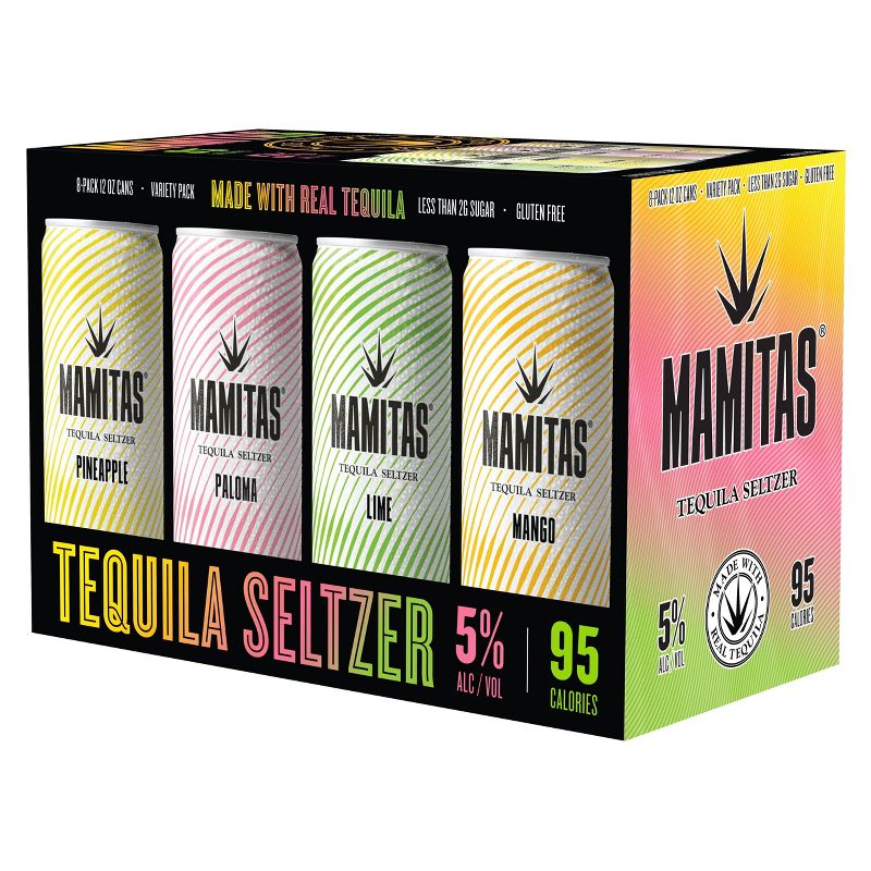 Mamitas Tequila Soda - 8pk/355mL Cans, 1 of 6