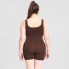 Whizmax Womens Yoga Romper Ribbed Athletic Jumpsuits One Piece Bodysuit Square Neck Tank Tops Exercise Unitard,M,Brown - 4 of 4