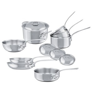 Mauviel M"Cook 12 Piece Cookware Set with Cast Stainless Handles, Stainless Steel - 1 of 3