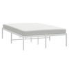 vidaXL Metal Bed Frame White 53.1 in.x74.8 in. - 3 of 4
