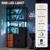 TROPOW Wine Bar Cabinet, LED Lights - Tall Coffee Bar Station with Power Outlets, Wine Rack for Living Room - 4 of 4