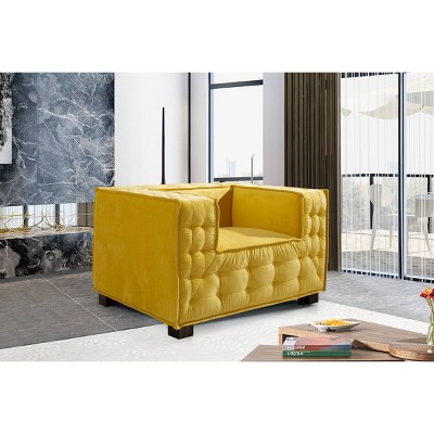 Barnum Club Chair Yellow - Chic Home Design