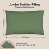 KeaBabies Jumbo Toddler Pillow with Pillowcase, 14X20 Soft Organic Toddler Pillows for Sleeping, Kids Travel Pillow - 3 of 4