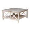 Hampton Square Coffee Table Wood - International Concepts : Target
