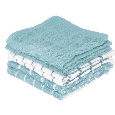 John Ritzenthaler Co. Terry Check Dish Cloth, Set of Six