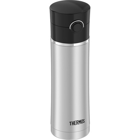 Thermos 16 Oz Sipp Vacuum Insulated Stainless Steel Water Bottle Silver Black Target