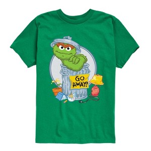 Boys' - Sesame Street - Oscar Go Away Short Sleeve Graphic T-Shirt - 1 of 4