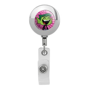 Teen Titans Go! Beast Boy Metal Chrome Badge ID Card Holder Clip - 1 of 3