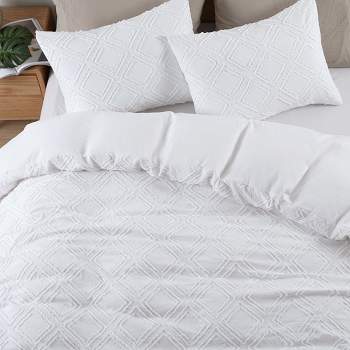 Twin/Twin Extra Long Teen Diamond Clip Dot Comforter Set White - Makers  Collective