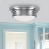 Livex Lighting Astor 3 - Light Flush Mount in  Brushed Nickel - 3 of 4