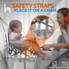 SereneLife Baby Booster: Portable Folding Feeding Chair, SLBS66, Lightweight, Sturdy, Blue, 1 Count - 3 of 4