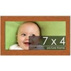 PosterPalooza | Photo Size Modernist Brown Picture Frame - UV Acrylic, Foam Board Backing, Hanging Hardware - 2 of 4