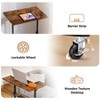 COMHOMA Small Standing Desk, Adjustable Height & Tiltable Tabletop, Mobile Stand Up Desk for Home Office Work and Walking Pad Treadmill - 4 of 4