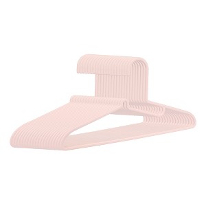 REGALWOVEN Durable Materials Space-Saving Smooth Edge Clothes Hangers 20 Pcs - 1 of 4