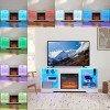 Sapphtopaz TV Stand 3D Fireplace Modern Storage Cabinet for TVs Up to 62" with LED Fireplace TV Stand with Open Shelf for Living Room - 3 of 4
