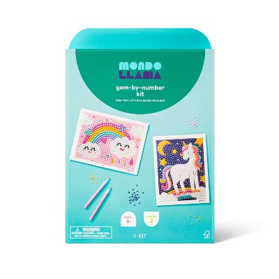 2pk 6''X6'' Gem Art Poster Unicorn/Rainbow - Mondo Llama™