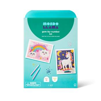 Diamond painting magnet kit by Collection D'Art Penguin with candy